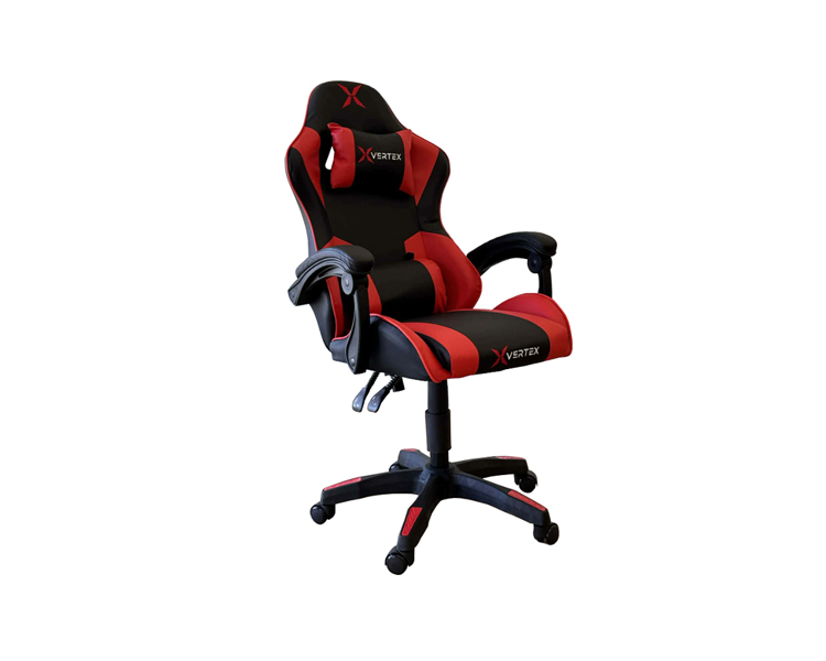 Gaming Chair: Vertex Noho Gaming Chair Black/Red PVC